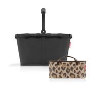 reisenthel Carrybag + Organizador: organizador de bolsillo funcional: para aún más orden en tu cesta de la compra reisenthel, Black/Black + Leo Macchiato