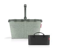 reisenthel Carrybag + Organizador: organizador de bolsillo funcional: para aún más orden en tu cesta de la compra reisenthel, Twist Sage + Black