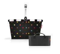 reisenthel Carrybag + Organizador: organizador de bolsillo funcional: para aún más orden en tu cesta de la compra reisenthel, Dots + Black