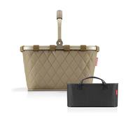 reisenthel Carrybag + Organizador: organizador de bolsillo funcional: para aún más orden en tu cesta de la compra reisenthel, Rhombus Olive + Black