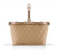 reisenthel carrybag rhombus ginger- Cesta de la compra robusta con mucho espacio de almacenamiento y práctico bolsillo interior - Diseño elegante e impermeable