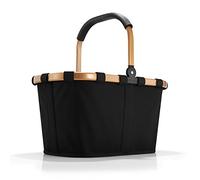 Reisenthel Bolsa de compras Carrybag – robusta con bolsillo interior, repelente al agua, negro