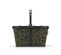 reisenthel Carrybag Teddy Leo Olive - Cesta de la compra estable con mucho espacio de almacenamiento y práctico bolsillo interior, diseño elegante e impermeable