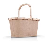 reisenthel carrybag twist coffee- Cesta de la compra robusta con mucho espacio de almacenamiento y práctico bolsillo interior - Diseño elegante e impermeable