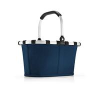 reisenthel carrybag XS Azul Oscuro - Cesta de la Compra Robusta con práctico Bolsillo Interior - Diseño Elegante e Impermeable