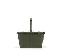 reisenthel Carrybag XS Cord Dark Matcha - Cesta de la Compra Estable con práctico Bolsillo Interior - Diseño Elegante e Impermeable