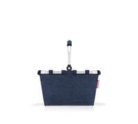 reisenthel Carrybag XS Twist Navy - Cesta de la Compra Estable con práctico Bolsillo Interior - Diseño Elegante e Impermeable