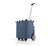 reisenthel carrycruiser - Carro de la Compra de Dos Ruedas portátil con Correa Ajustable para Hombro, Estructura Estable de Aluminio, Material Resistente al Agua, en Azul Twist Blue