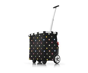 reisenthel carrycruiser - Carro de la Compra de Dos Ruedas portátil con Correa Ajustable para Hombro, Estructura Estable de Aluminio, Material Resistente al Agua, en Puntos
