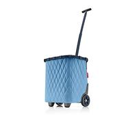 reisenthel Carrycruiser - Carro de la Compra portátil con Marco de Aluminio Estable, Correa para el Hombro y Bolsillo Interior de Malla extraíble de Material Impermeable, Color: Azul rombo, Rhombus