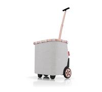 reisenthel carrycruiser Frame Sky Rose - Carro de la Compra de Dos Ruedas portátil con Correa Ajustable para Hombro, Estructura Estable de Aluminio