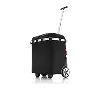 reisenthel carrycruiser ISO - Carro de la Compra de Dos Ruedas portátil, térmico, con Correa Ajustable, Estructura de Aluminio y Forro Interior Aislante, repele el Agua, en Negro