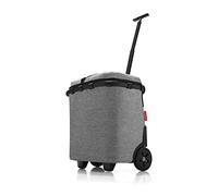 reisenthel carrycruiser ISO Twist Silver - Carro de la Compra portátil y con Cierre, con función de refrigeración, Marco de Aluminio Resistente, Correa para el Hombro y Bolsa Interior