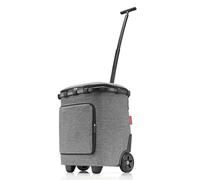 reisenthel carrycruiser Plus Frame - Carro de la Compra de Dos Ruedas portátil, Compartimento térmico, Estructura de Aluminio, Hecho con Materiales reciclados, en Plata Twist Silver