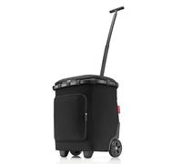reisenthel carrycruiser Plus Frame - Carro de la Compra de Dos Ruedas portátil, Compartimento térmico, Estructura de Aluminio, Hecho con Materiales reciclados, en Negro