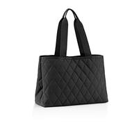 reisenthel classic shopper L rhombus black - Amplia bolsa de la compra y elegante bolso de mano en uno - De material hidrófugo