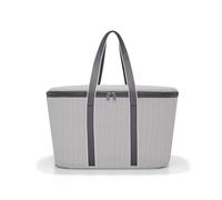 reisenthel Coolerbag Herringbone Grey - Bolsa isotérmica de tejido de poliéster de alta calidad, ideal para picnic, compras y viajes