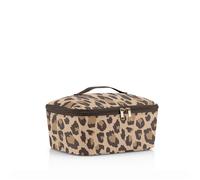 reisenthel Coolerbag M Pocket Leo Macchiato - Bolsa isotérmica con parte superior de botellas de PET recicladas - Ideal para el almuerzo de viaje