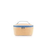 reisenthel Coolerbag S Pocket - Bolsa isotérmica con parte superior de botellas de PET recicladas - Ideal para el almuerzo de viaje, Raffia Blue, small, Bolsa más fresca