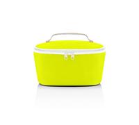 reisenthel coolerbag S pocket - Bolsa térmica para transportar comida, hecha de botellas PET recicladas, para llevar la comida al trabajo o al colegio, en negro, Couleur:pop lemon