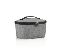 reisenthel coolerbag S Pocket - Bolsa térmica para Transportar Comida, Hecha de Botellas Pet recicladas, para Llevar la Comida al Trabajo o al Colegio, en Negro, Couleur:Twist Silver