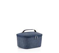 reisenthel coolerbag S Pocket - Bolsa térmica para Transportar Comida, Hecha de Botellas Pet recicladas, para Llevar la Comida al Trabajo o al Colegio, en Negro, Couleur:Herringbone Dark Blue