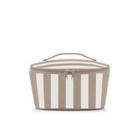 reisenthel Coolerbag S Pocket Summer Stripes Coffee - Bolsa isotérmica con parte superior de botellas de PET recicladas, ideal para el almuerzo de viaje