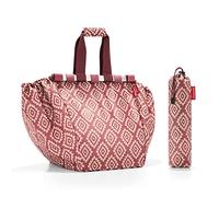 reisenthel easyshoppingbag - Bolsa para carrito de las compras, con dos asas robustas para un transporte fácil, diseño plegable y repelente al agua, en puntos mezclados, Couleur:signature red