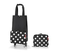 reisenthel foldabletrolley - Carrito de dos ruedas portátil para irte de compras y de picnics espontáneamente, trolley plegable y ahorrador de espacio, en puntos, Couleur:dots white