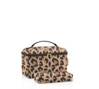 reisenthel Juego de beautycase - Nuestro set de regalo de neceser y bolsa rectangular para vacaciones, Leo Macchiato, talla única