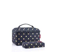 reisenthel Juego de beautycase - Nuestro set de regalo de neceser y bolsa rectangular para vacaciones, Metallic Dots Blue, talla única