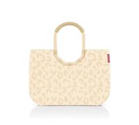 reisenthel Loopshopper L - Bolsa resistente con prácticos compartimentos de botellas de PET recicladas - Diseño encantador e impermeable dorado, Leo Vanilla, large, Casual