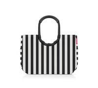 reisenthel Loopshopper L - Bolsa resistente con prácticos compartimentos de botellas de PET recicladas - Diseño encantador e impermeable dorado, Summerstripes Black, large, Contemporáneo
