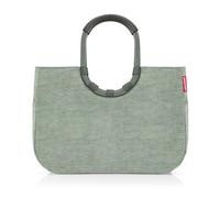 reisenthel Loopshopper L - Bolsa resistente con prácticos compartimentos de botellas de PET recicladas - Diseño encantador e impermeable dorado, Frame Twist Sage, large