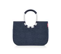 reisenthel Loopshopper L - Bolsa resistente con prácticos compartimentos de botellas de PET recicladas - Diseño encantador e impermeable dorado, Twist Navy, large, Casual