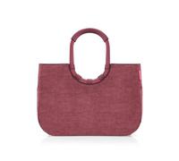 reisenthel Loopshopper L - Bolsa resistente con prácticos compartimentos de botellas de PET recicladas - Diseño encantador e impermeable dorado, Twist Maroon, large