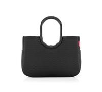 reisenthel Loopshopper L - Bolsa resistente con prácticos compartimentos de botellas de PET recicladas - Diseño encantador e impermeable dorado, malla, negro, large