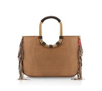 reisenthel Loopshopper L - Bolsa resistente con prácticos compartimentos de botellas de PET recicladas - Diseño encantador e impermeable dorado, Western, large, Tote moderno