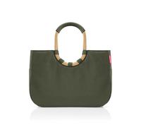 reisenthel Loopshopper L - Bolsa resistente con prácticos compartimentos de botellas de PET recicladas - Diseño encantador e impermeable dorado, Forest Gold, large, Informal, moderno