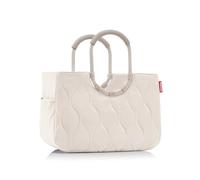 reisenthel Loopshopper L - Bolsa resistente con prácticos compartimentos de botellas de PET recicladas, diseño encantador e impermeable, color dorado, Piedra acolchada, L, Utilidad