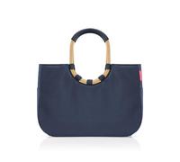 reisenthel Loopshopper L - Bolsa resistente con prácticos compartimentos de botellas de PET recicladas - Diseño encantador e impermeable dorado, Midnight Gold, large