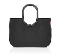 reisenthel loopshopper L - Bolso robusto con prácticos compartimentos fabricados con botellas PET recicladas, diseño atractivo y elegante, en negro