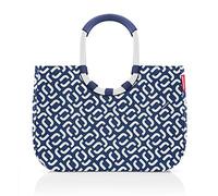 reisenthel loopshopper L - Bolso robusto con prácticos compartimentos fabricados con botellas PET recicladas, diseño atractivo y elegante, en azul signature navy