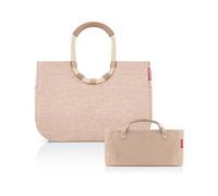 reisenthel Loopshopper L Frame Twist Coffee + Organizador Twist Coffee - Funcional Organizador de Bolsillos: para aún más orden en tu bolso reisenthel