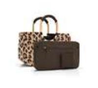 Reisenthel loopshopper l negro, marrón cesta de la compra