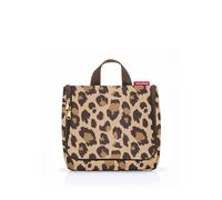 reisenthel Neceser práctico con Ganchos, Material Impermeable, Leo Macchiato, Normal, Bolsa de Inodoro Leo Macchiato