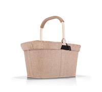 Reisenthel Set carrybag azul marino con cubierta Twist Silver estable cesta de la compra con práctico bolsillo interior - Diseño elegante e impermeable