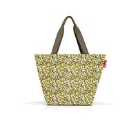 reisenthel shopper - Amplia bolsa de la compra y elegante bolso de mano en uno - Hecho de material repelente al agua, Couleur:viola yellow