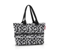 reisenthel shopper e1 - Bolsa grande - Espacio para la compra pequeña y grande, Leo Nero, talla única, shopper e1 leo nero