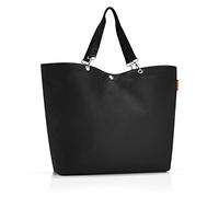 reisenthel shopper XL - Bolsa estable para irte de picnics e irte de compras, con cremallera, hecho con tela de poliéster, diseño repelente al agua, en negro